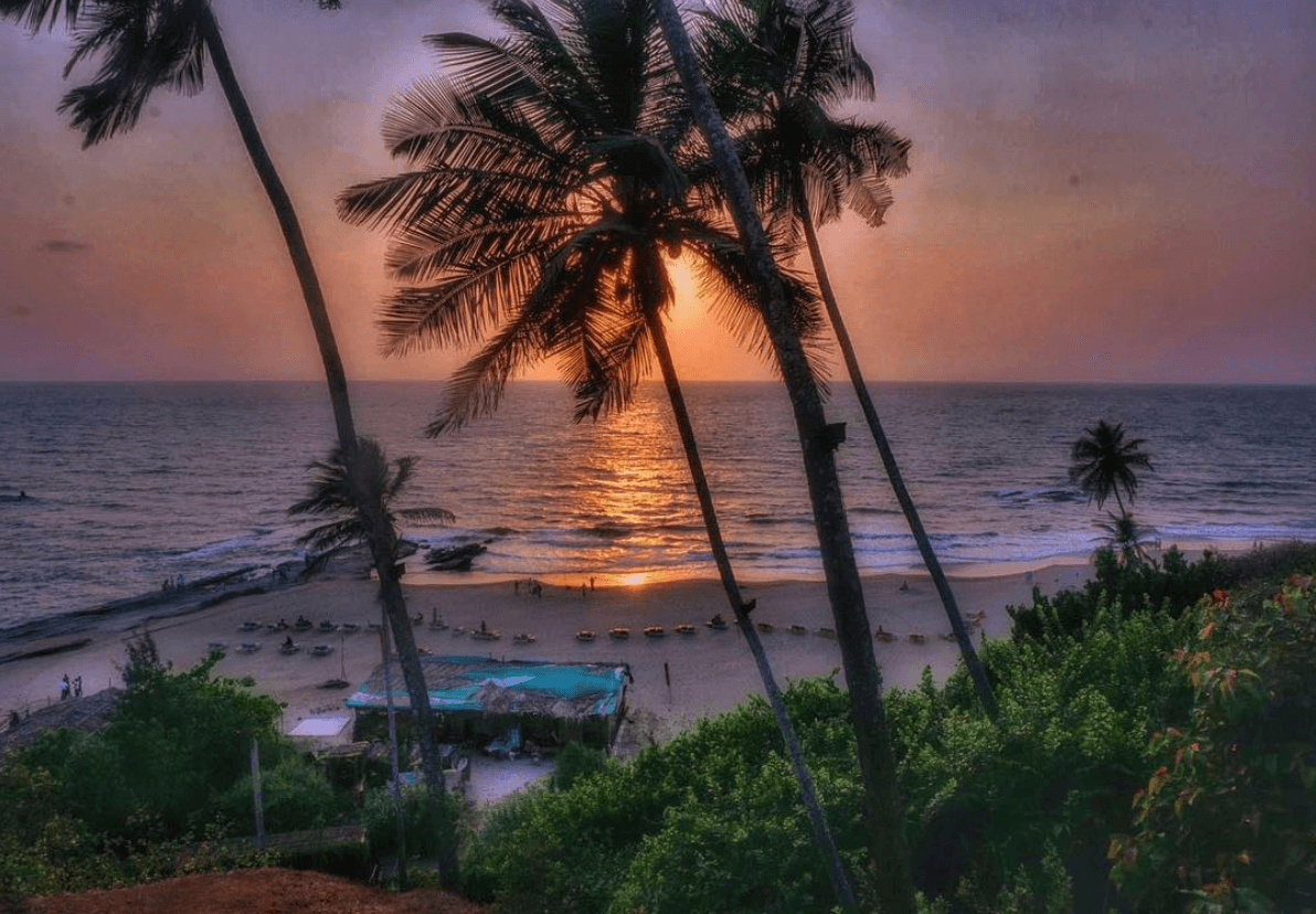 vagator sunset view goa