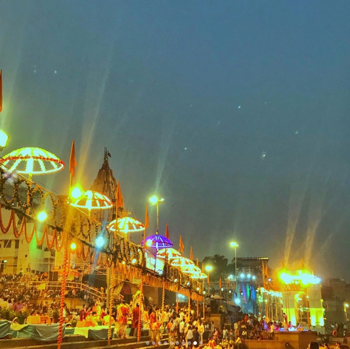 ganga arati, dev deepavali 2019